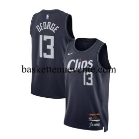 Maillot Basket Los Angeles Clippers Paul George 13 Nike 2023-2024 City Edition Navy Swingman - Homme